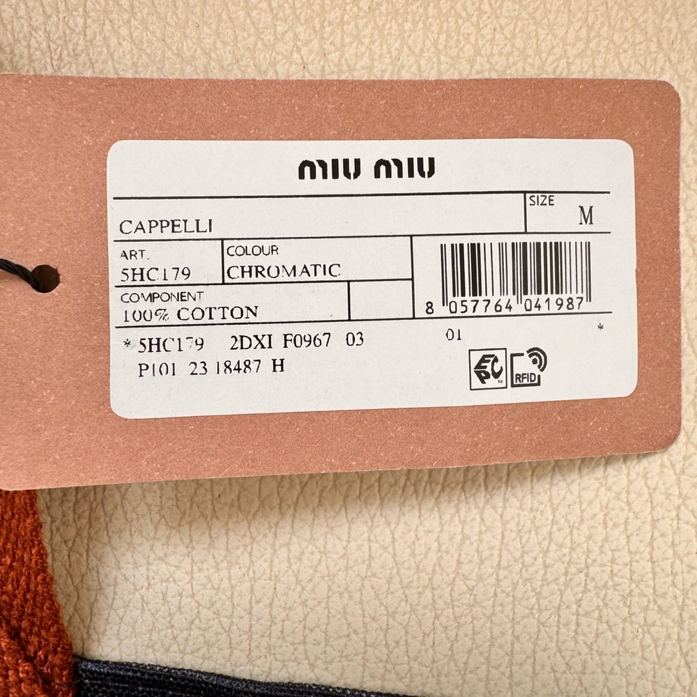 Miu Miu beauty gift Limited Edition Stripe Tote Bag Made in Italy - Picture 2 of 10